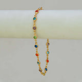 Multi-Colour Star Design Stone Bracelet