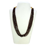 Multi-Layered-Dark-Brown-Crystal-Fashion-Necklace