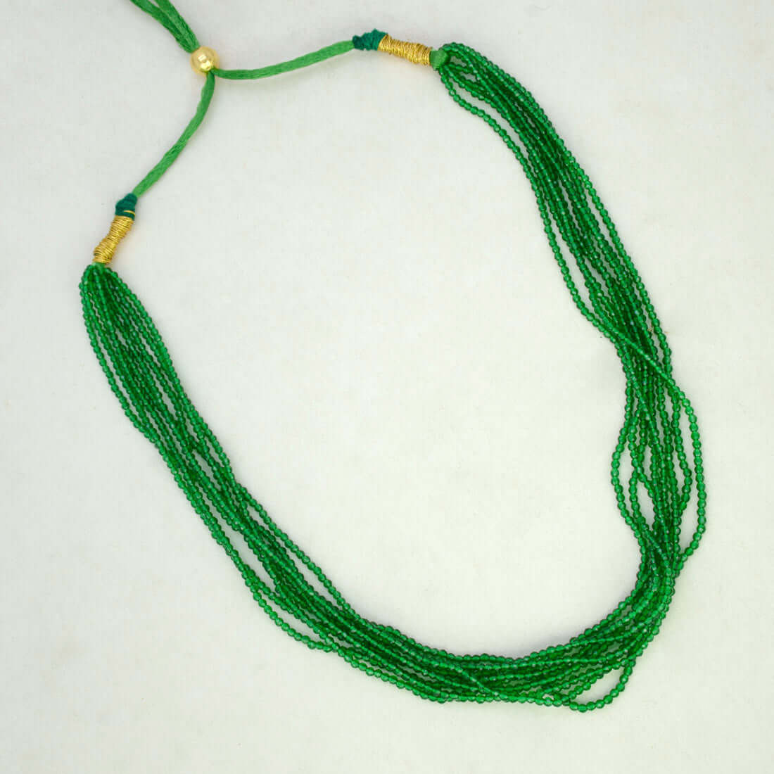 Multi-Layered-Green-Crystal-Fashion-Necklace