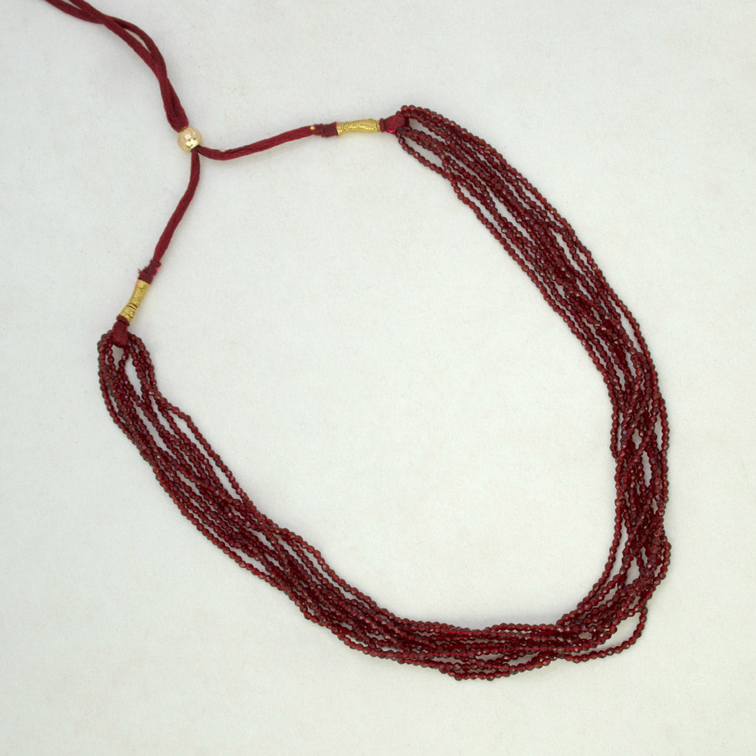 Multi-Layered-Maroon-Crystal-Fashion-Necklace