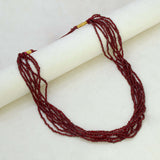 Multi-Layered-Maroon-Crystal-Fashion-Necklace