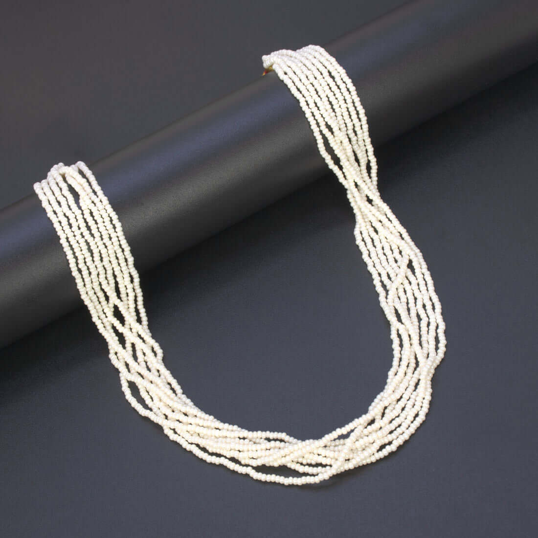 Multi-Layered-Pearl-White-Crystal-Fashion-Necklace