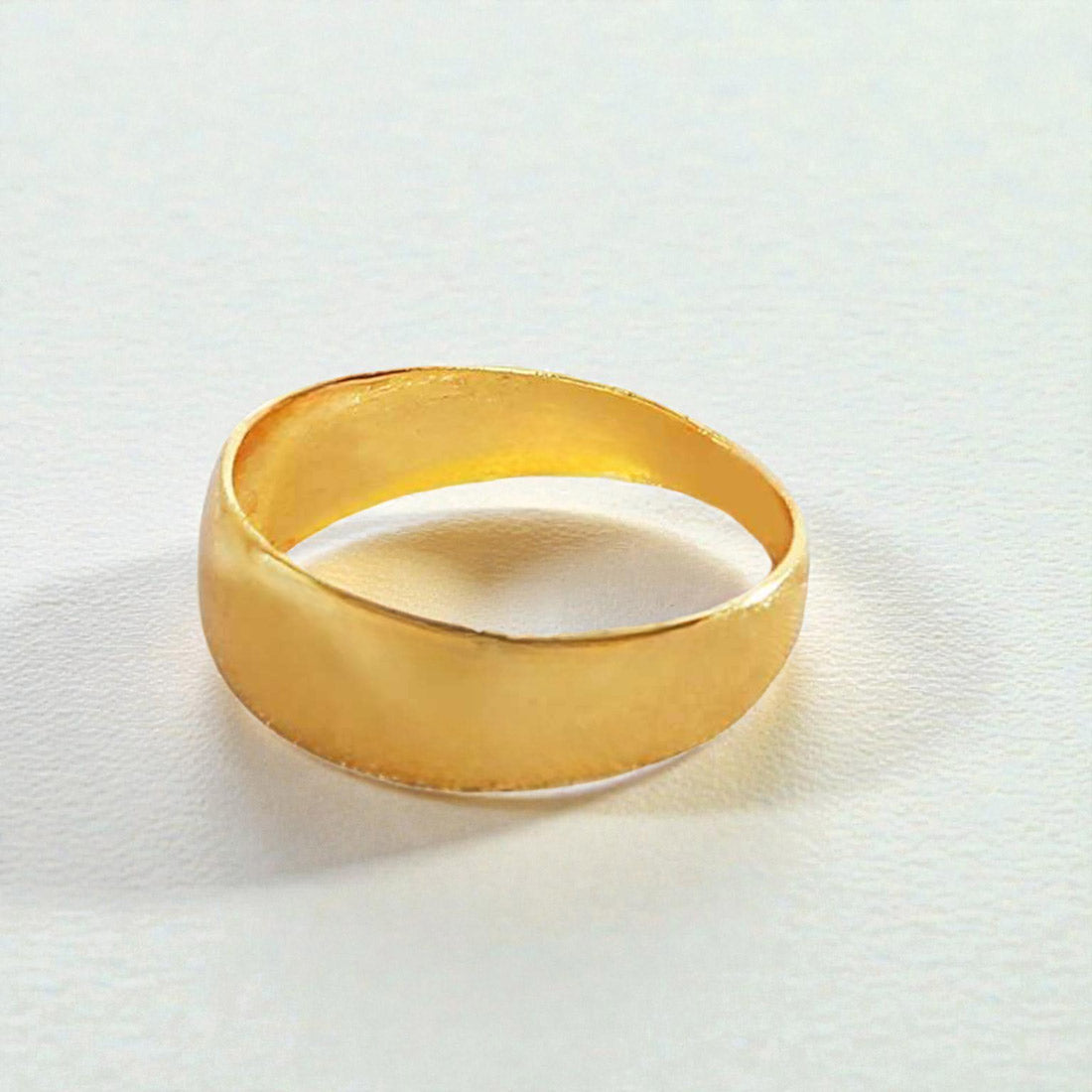 Micro Gold Plated Designer Plain Finger Ring