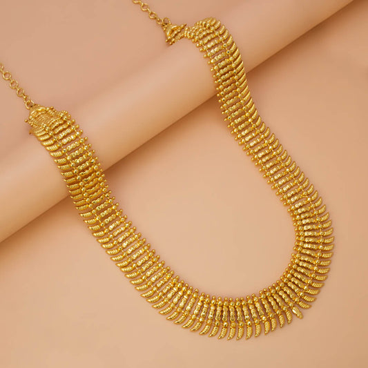 Kerala Traditional Gold Plated Puli Nakham Long Necklace