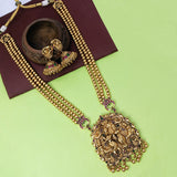 Antique Kemp Radha Krishna Temple Long Necklace Set