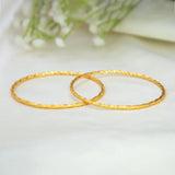 Simple Gold Plated Twisted Bangles