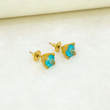 Gold-Plated-Large-Blue-Stone-Stud-Earrings