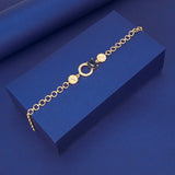 Stunning Gold Plated CZ Stone Round Designer Ladies Bracelet