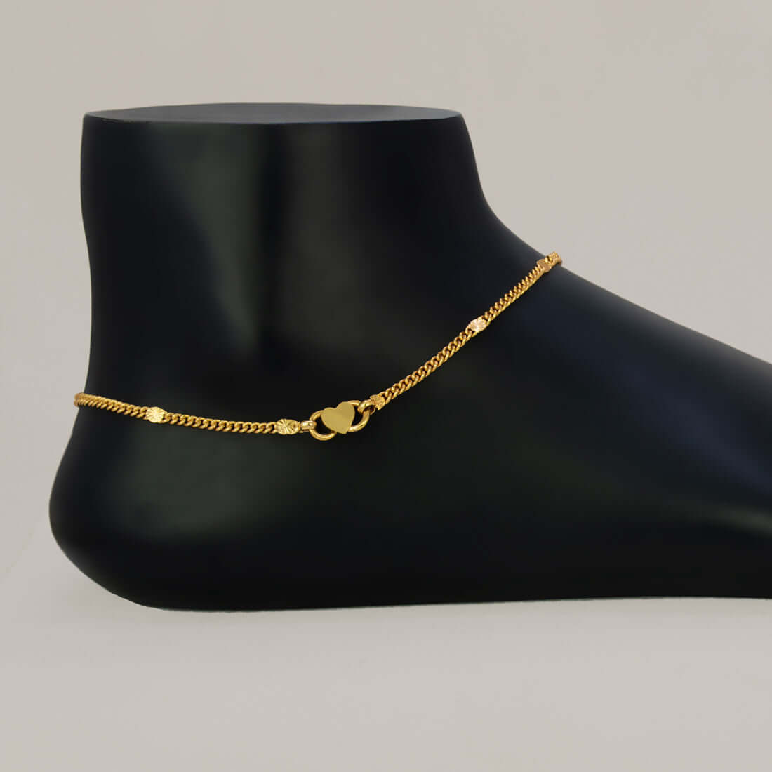 Stylish Gold Plated Disc Design Curb Link Chain
