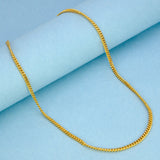 Stylish Gold Plated Unisex Thin Curb Link Chain