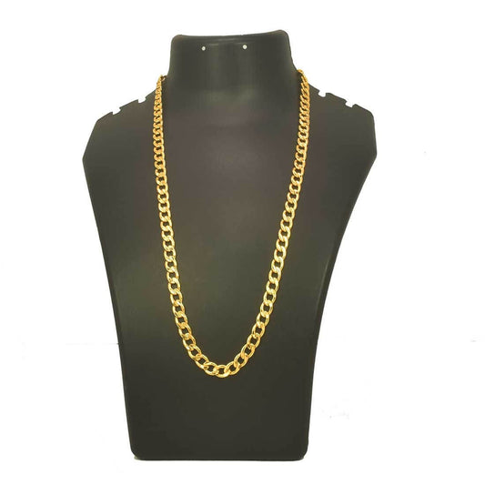Stylish Gold Plated Gent's Thick Curb Link Chain