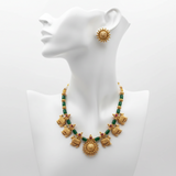 Antique Gold Plated Kamadhenu Necklace Set