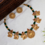 Antique Gold Plated Kamadhenu Necklace Set