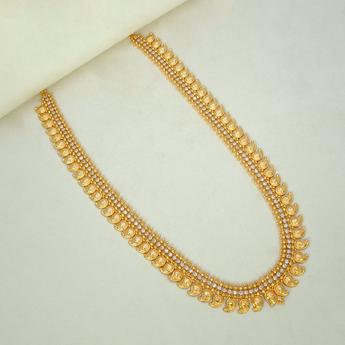 Traditional-Gold-Plated-Long-Mango-CZ--Stone-Haram