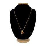 Traditional Small Gold Plated Mango Pendant Chain