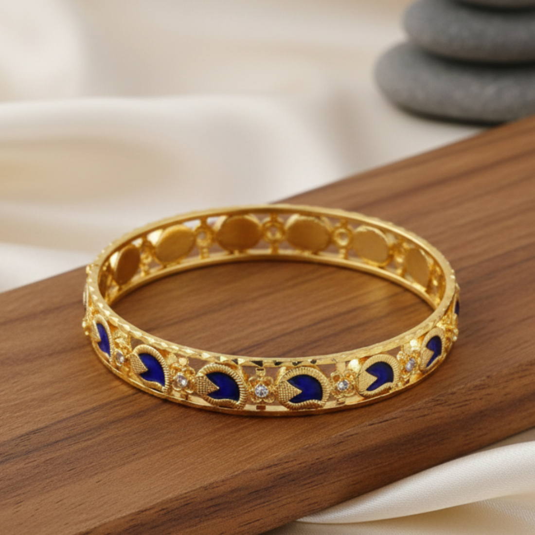 Traditional Blue Mango Bangle