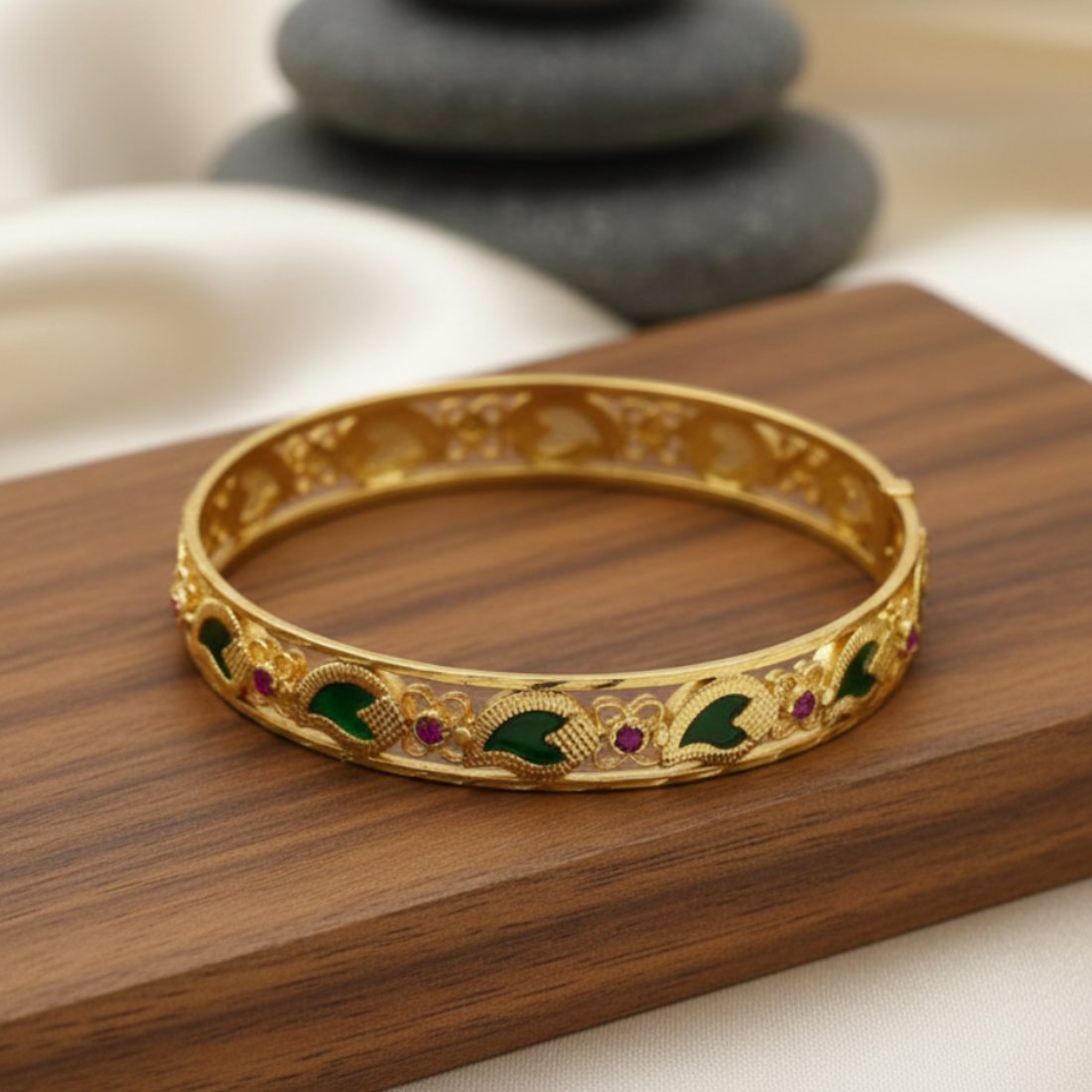 Traditional Green Mango Bangle
