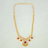 Traditional Kerala Mango Necklace- 2 Stone- Red