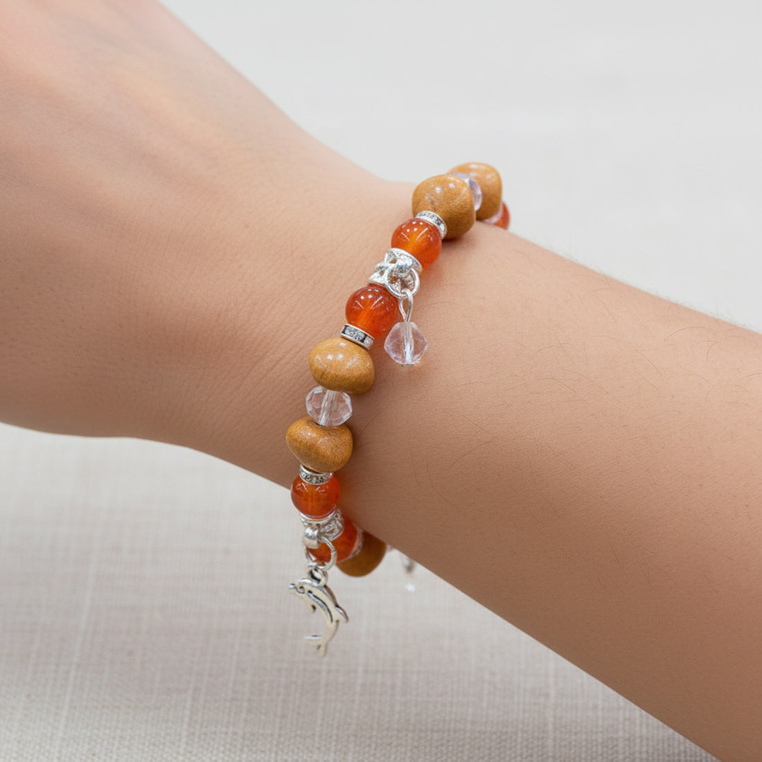 Trendy-Crystal-Beaded-Charm-Bracelet