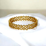 Trendy-gold-plated-heart-bangle