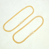 Trendy Gold Plated Flat Double Link Anklets Payal