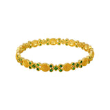 Trendy Gold Plated Designer Stone Bangle