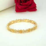Trendy Gold Plated Designer Stone Bangle