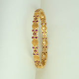 Trendy Gold Plated Designer Stone Bangle