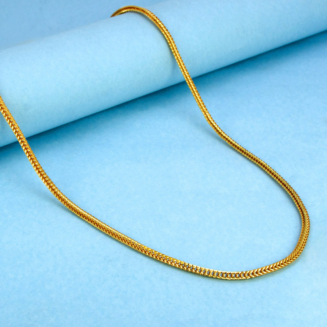 Versatile Gold Plated Designer Foxtail Chain