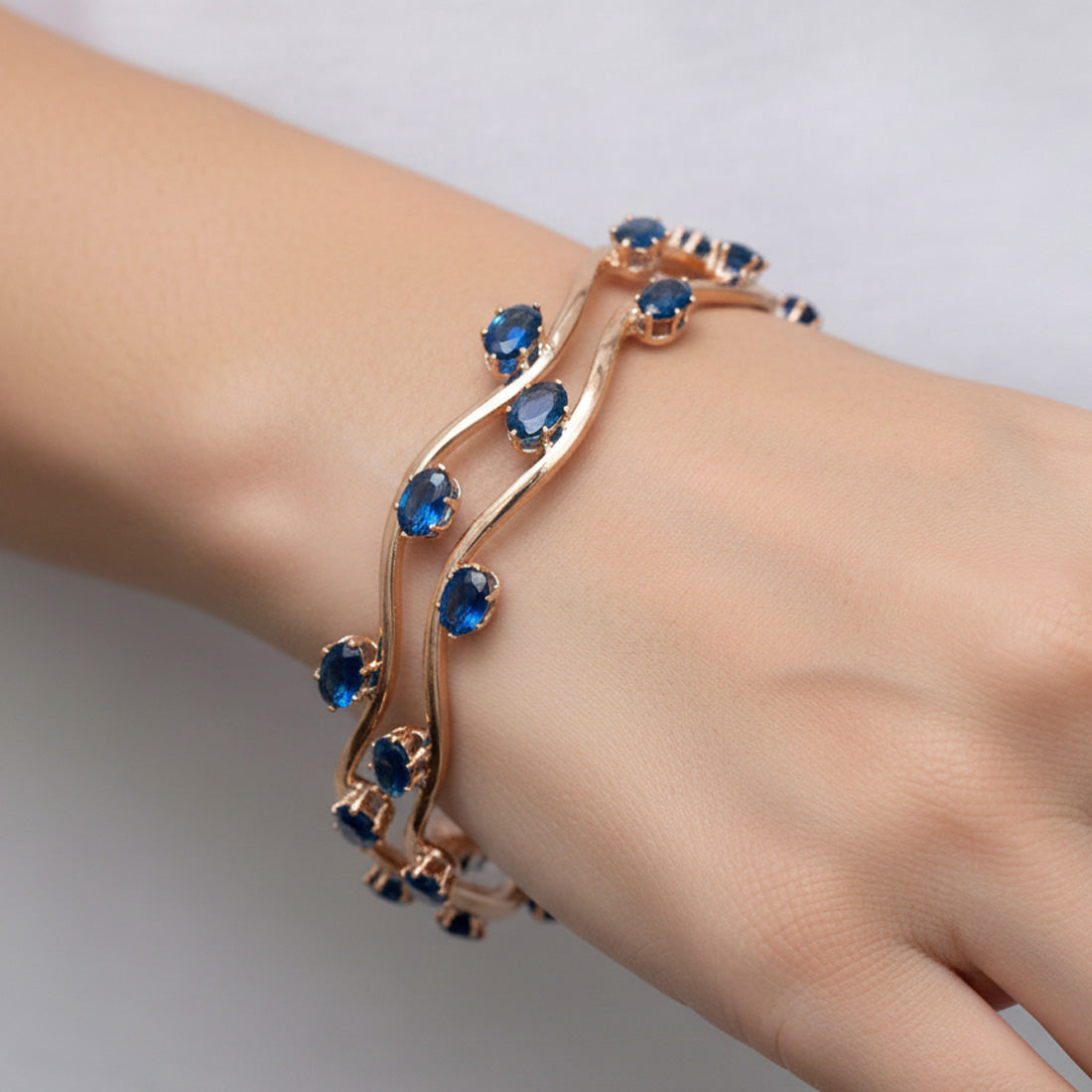 adorable-rose-gold-plated-american-diamond-stone-bangles