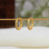 Gold‑Plated CZ Hoop Earrings — Timeless Elegance, Everyday Luxury