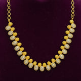 Alluring Gold Plated American Diamond Necklace