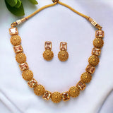 antique-matte-floral-square-stone-sufi-necklace-set