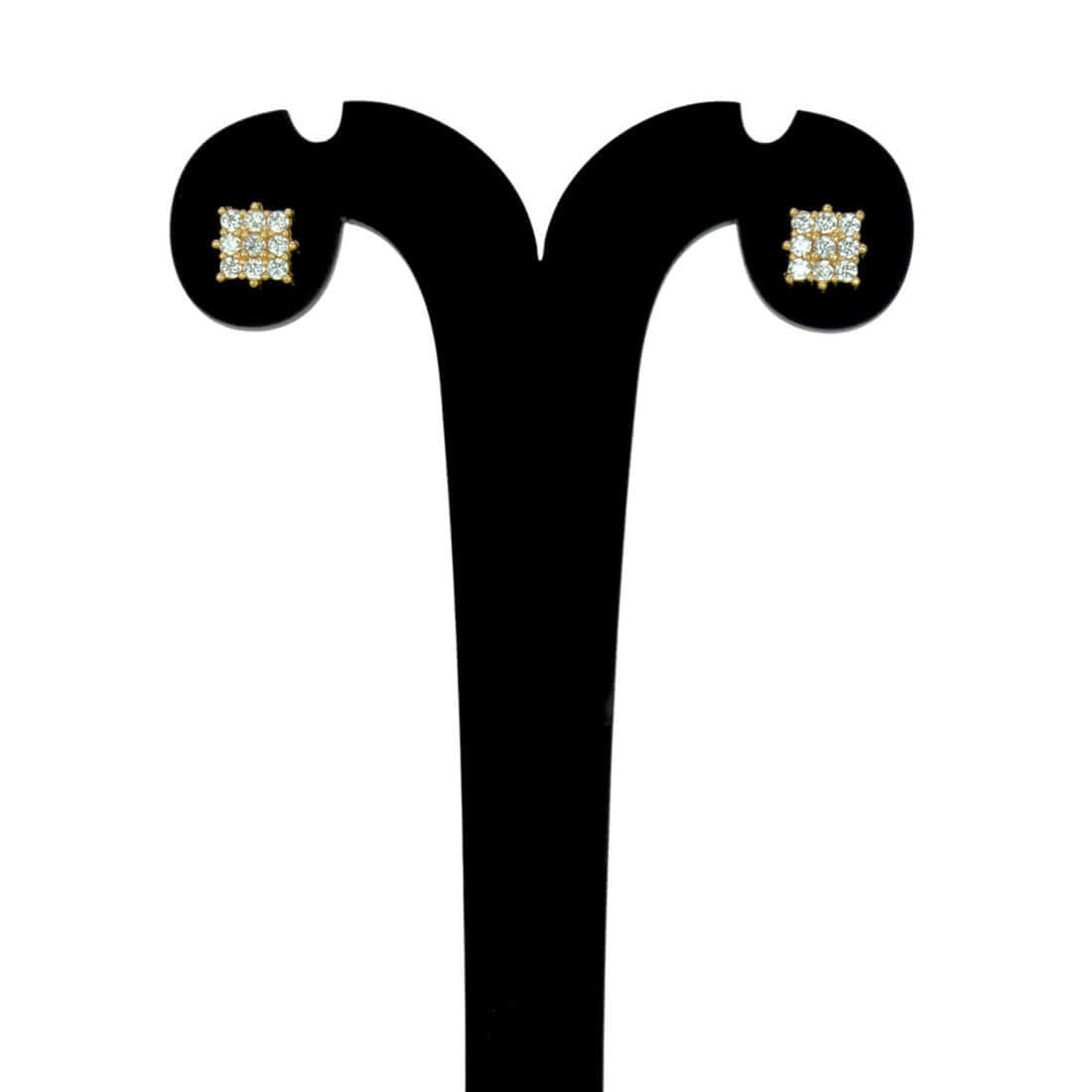 Bonny Gold Plated Square CZ Second Studs - K Supreme
