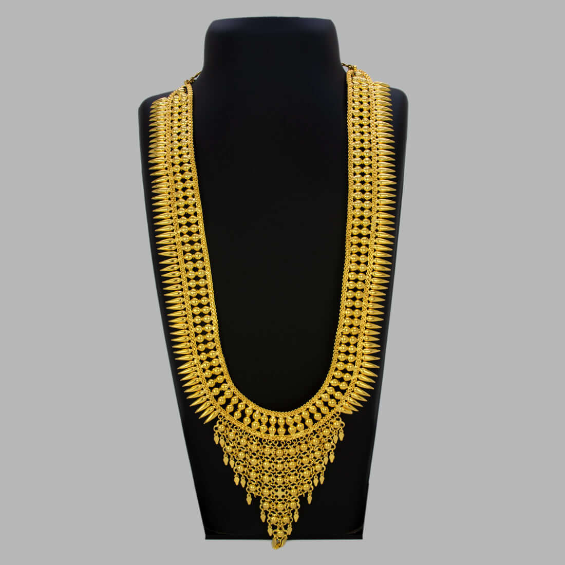 Broad Pichimottu/Jasmine Elakkathali Long Chain Necklace - K Supreme