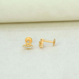 Charming Gold Plated CZ Second Studs - K Supreme