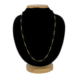 Classic Gold Plated Black Beads Mangalsutra Chain - K Supreme