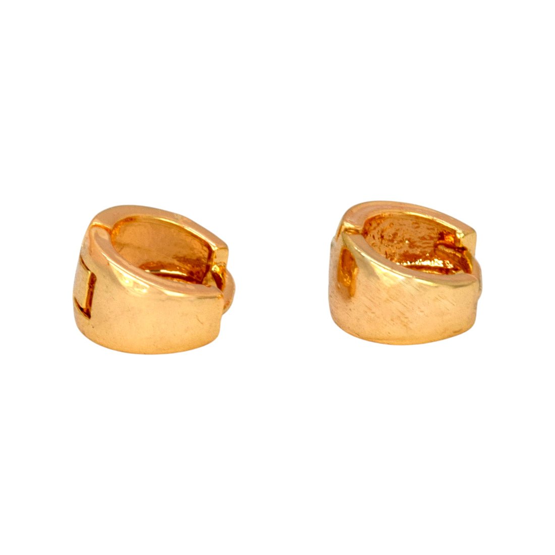 Classic Gold Plated Plain Hoop Earrings - K Supreme