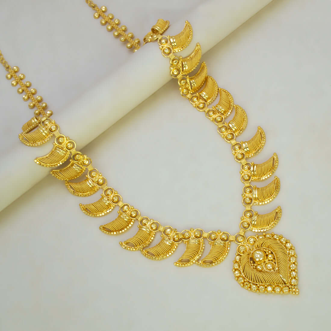 Classic Gold Plated South Indian Traditional Long Chain - K Supreme