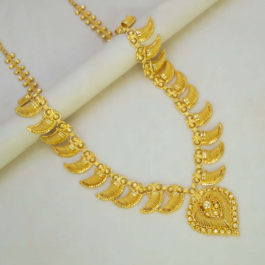 Classic Gold Plated South Indian Traditional Long Chain - K Supreme