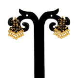 Classic Gold Plated Stone Adiga Ear Studs - K Supreme