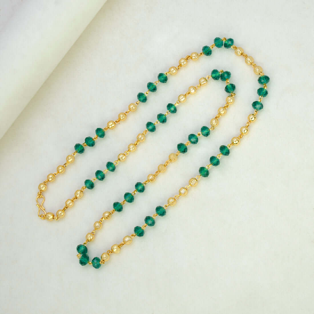 Classic Golden Beads Crystal Chain For Women - K Supreme