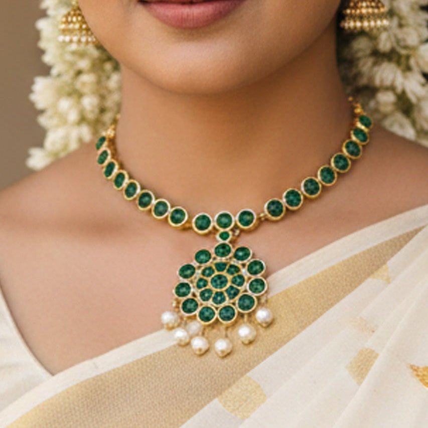 Classic Real Temple Jewellery Adigai Necklace - K Supreme