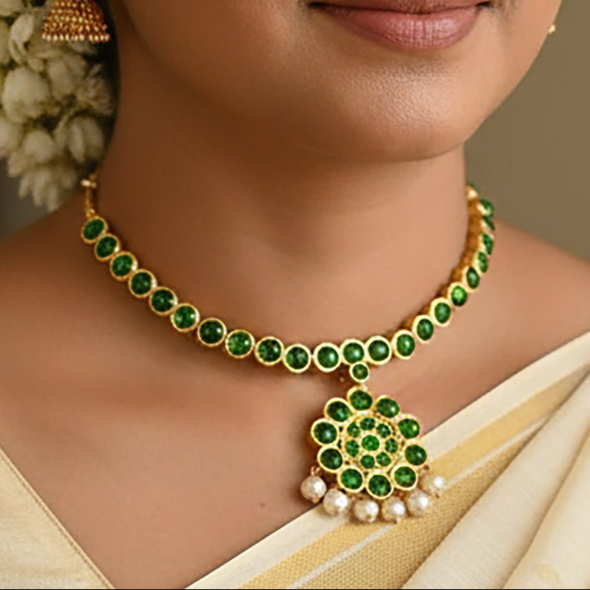 Classic Real Temple Jewellery Adigai Necklace - K Supreme