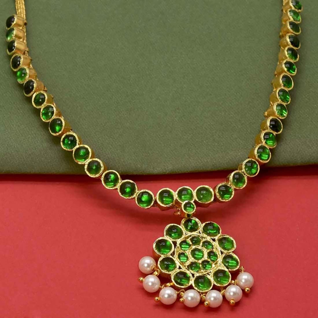 Classic Real Temple Jewellery Adigai Necklace - K Supreme