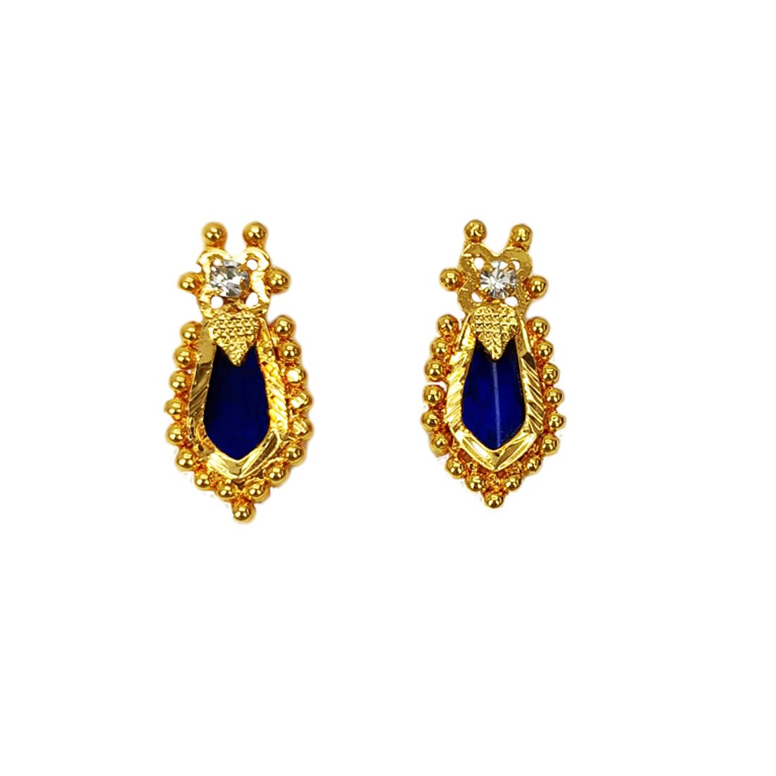 Classy Designer Nagapadam CZ Stone Ear Studs - KSupreme