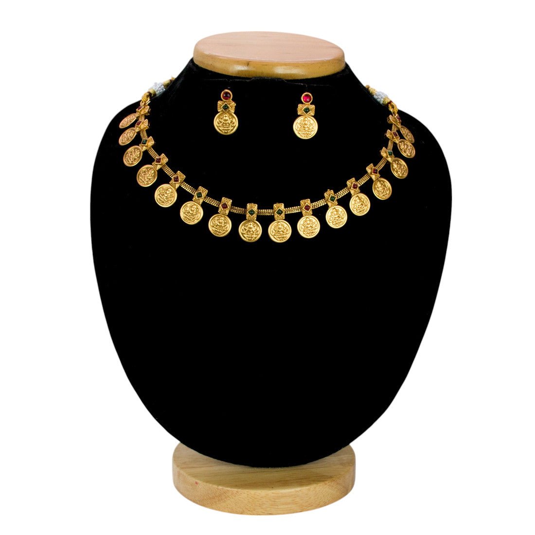 Contemporary Antique Lakshmi Kasu Necklace Set - K Supreme