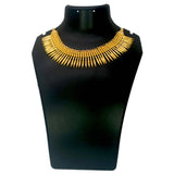 Contemporary Ruby Studded Jasmine Necklace - K Supreme