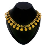 Contemporary Semi - precious Stone matte Lakshmi Kasu Necklace - K Supreme