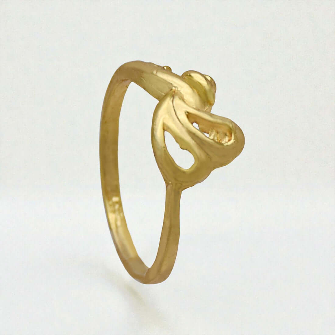 Cute Gold Plated Ladies Finger Ring - K Supreme